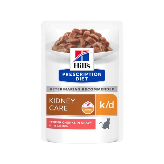 HILLS Diet Feline k/d KAPSIČKA Salmon  12x85 g